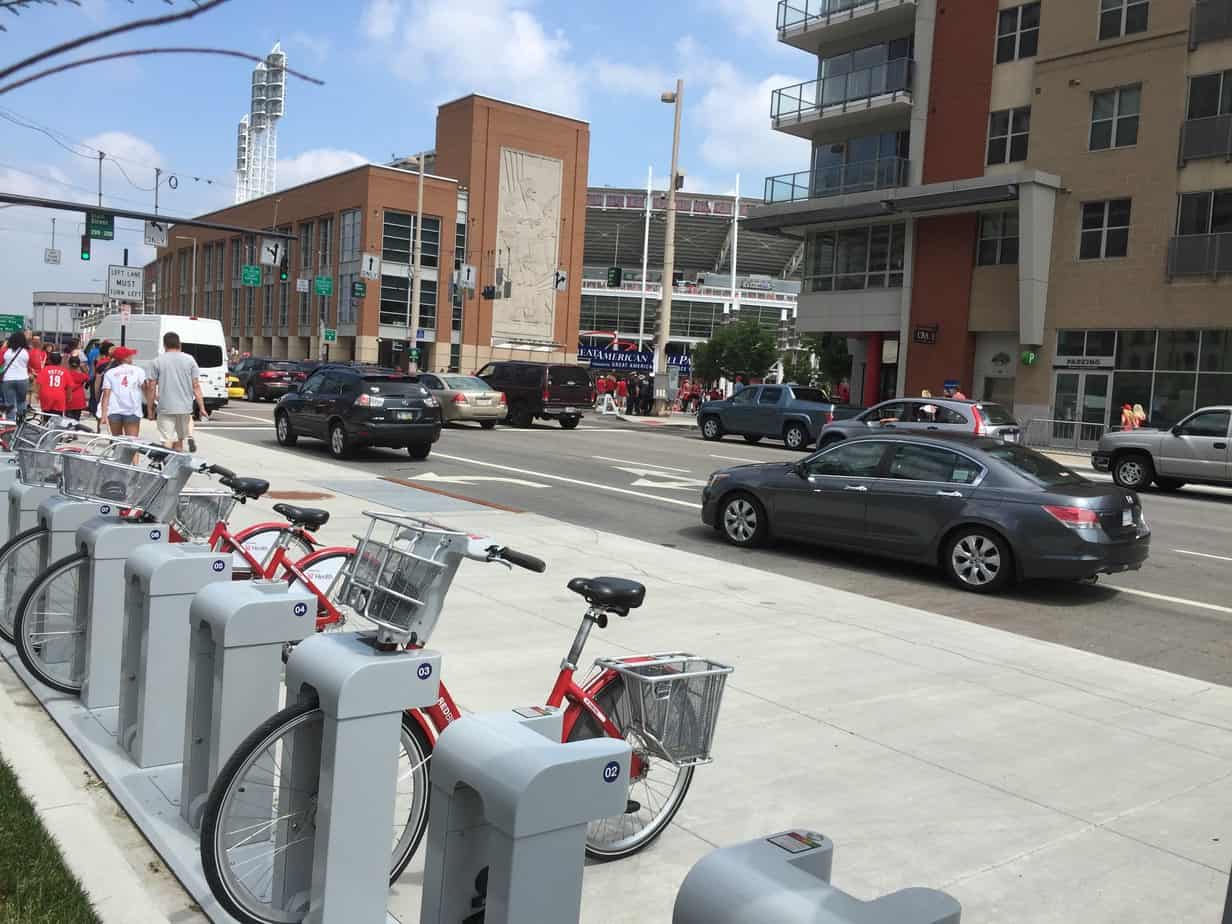 Bike Rack near Great American Ballpark