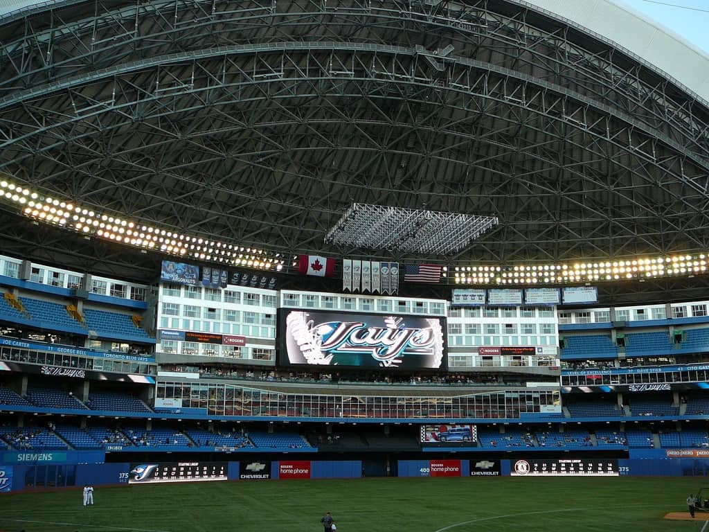 Scoreboard at Rogers Centre