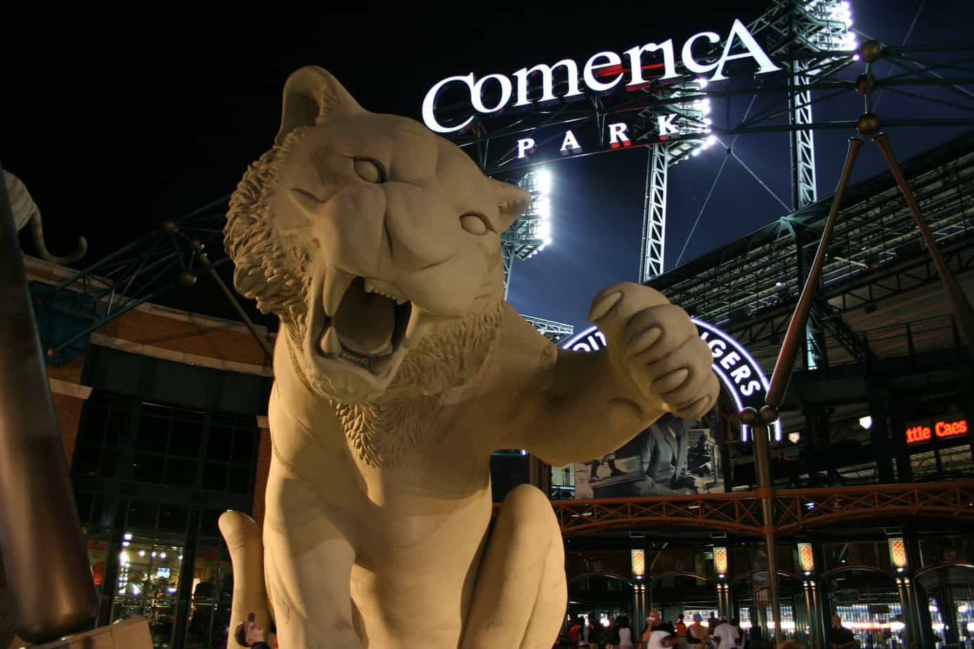 Night at Comerica Park