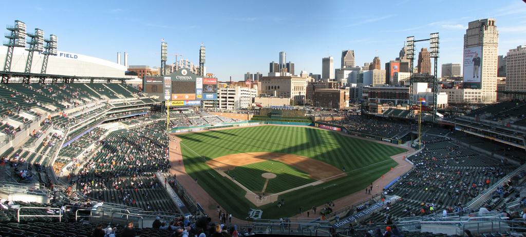 Panorama of Comerica Park