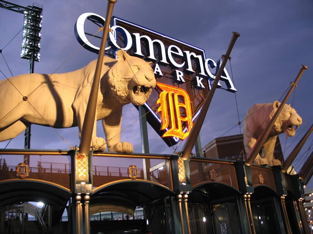 Tigers at Comerica Park