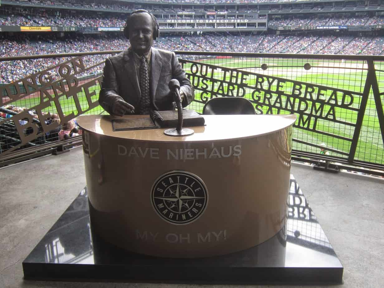 Dave Niehaus Statue at Safeco Field