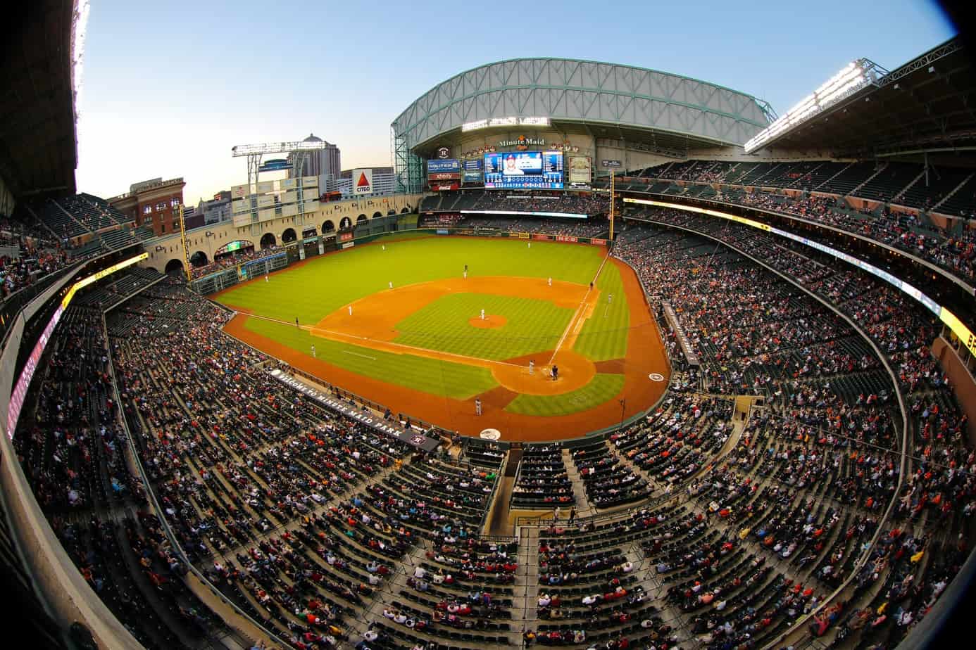 minute maid park open roof