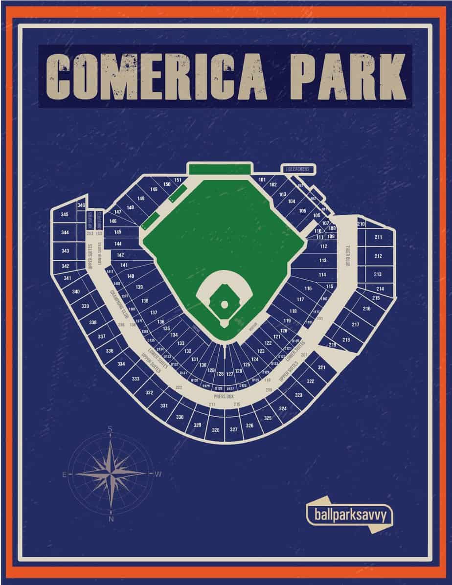 Comerica Park Seating Chart