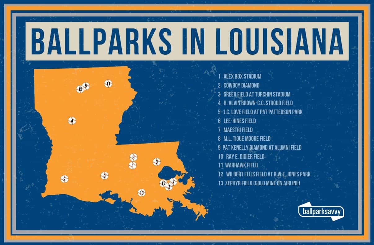 ballparks in Louisiana