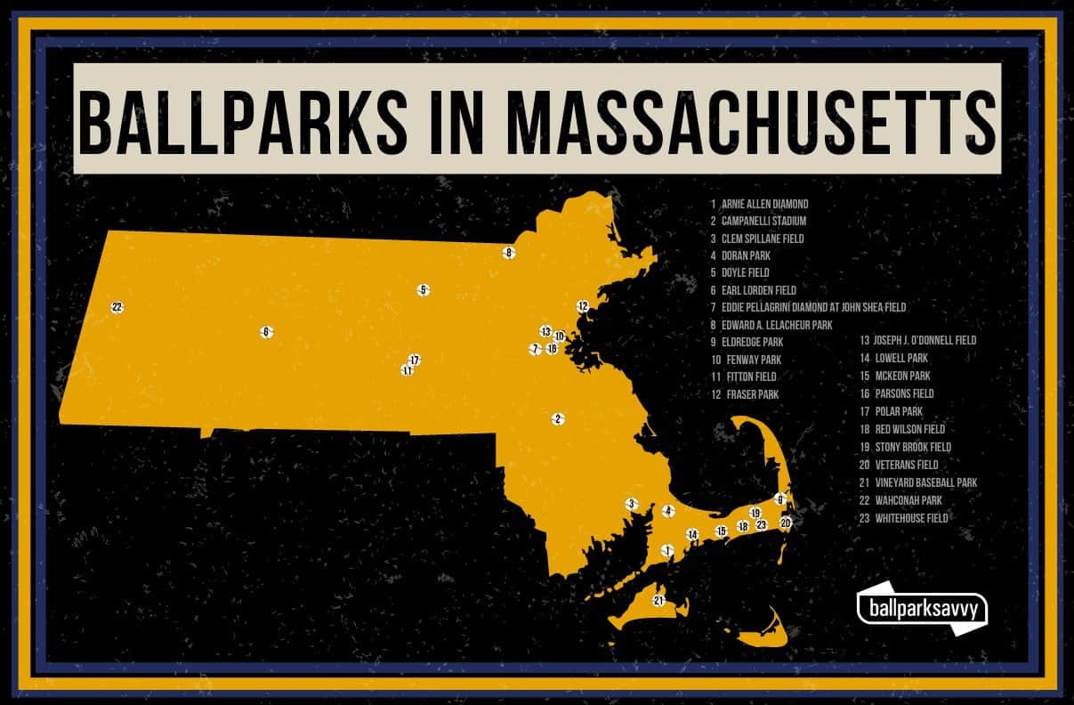 Massachusetts Ballparks: 23 Great Fields for Baseball Fans