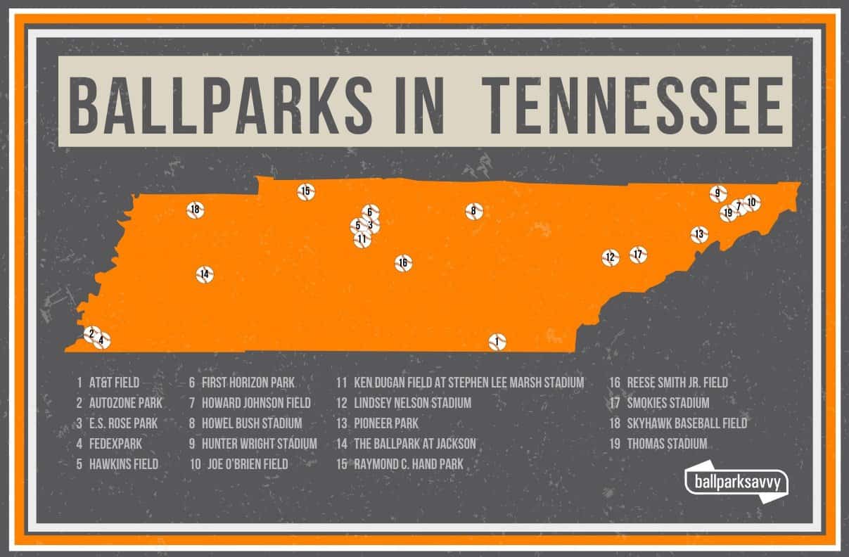 Tennessee Ballparks: 19 Stadiums for Fans in Tennessee