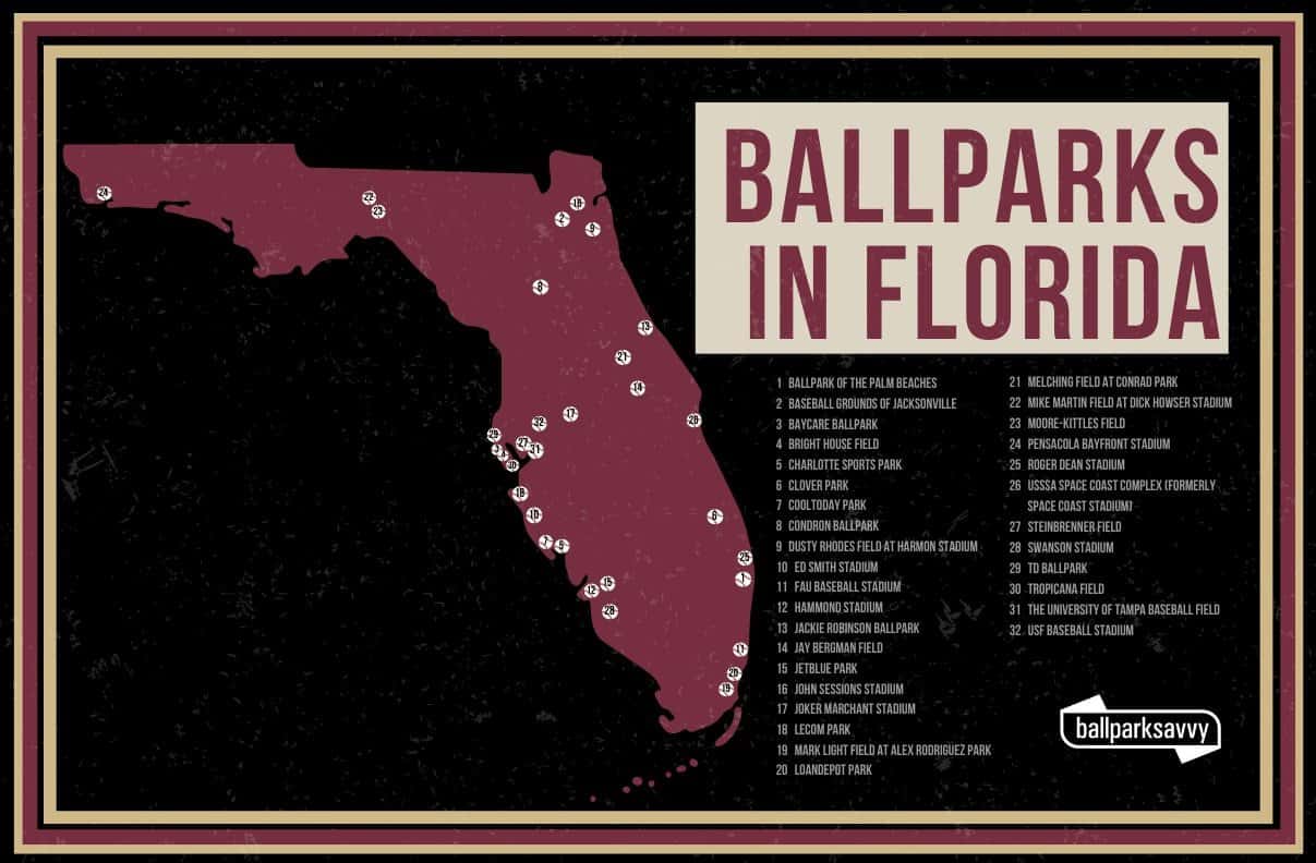 Florida Ballparks: Baseball Fans Will Love These 32 Parks