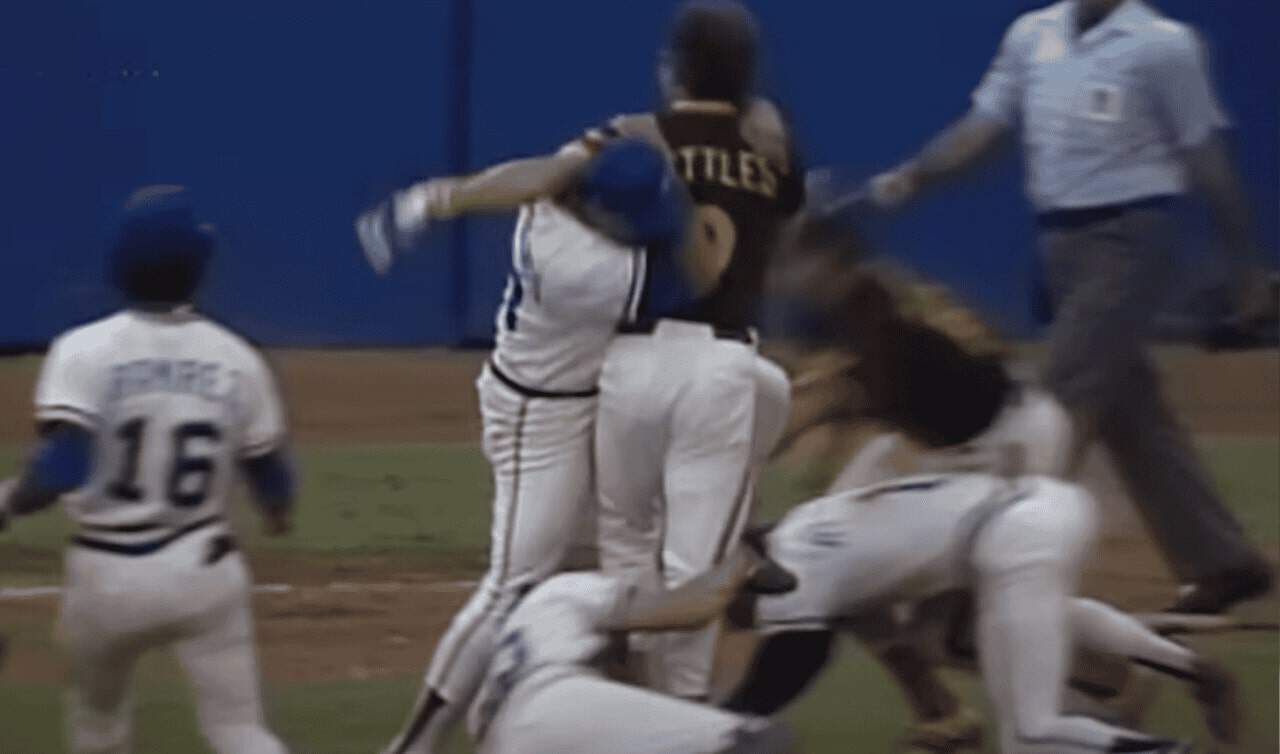 Braves and Padres Brawl