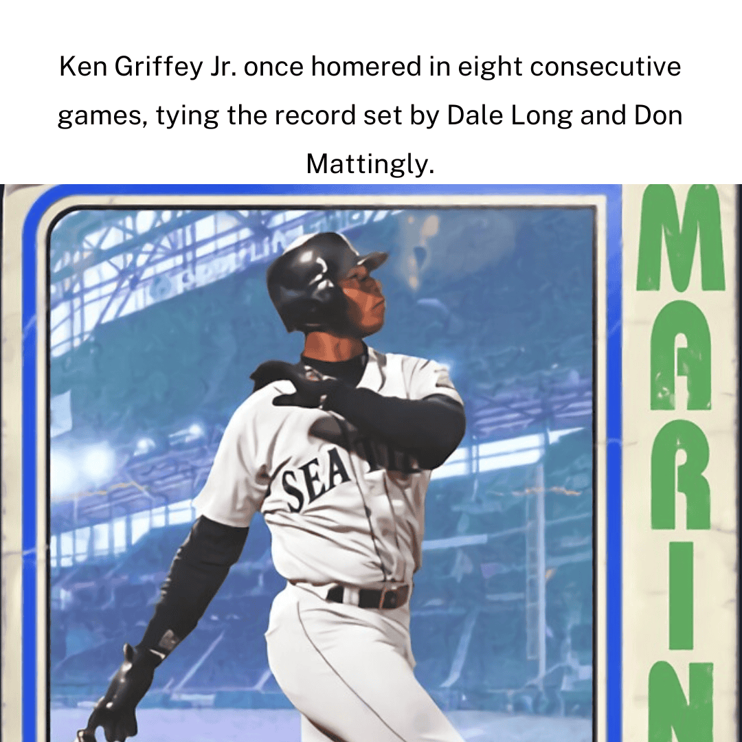 These Stats Are So Absurd They Shouldn't Be Real 2 Ken Griffey Jr meme 1