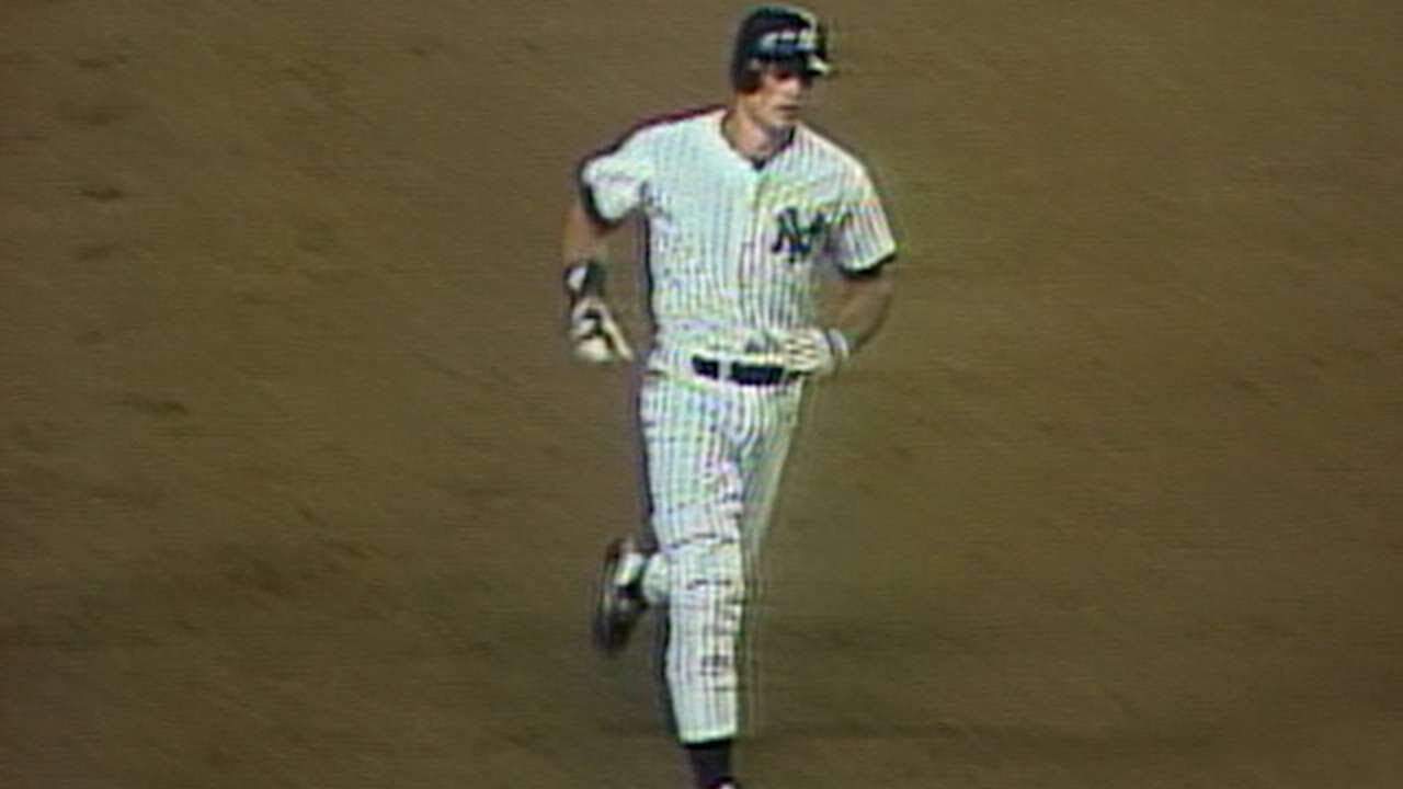 Gone Too Soon: Baseball's Saddest 'What If' Careers 6 Kevin Maas celebrates hitting his 10th home run, showcasing his remarkable rookie run in 1990.