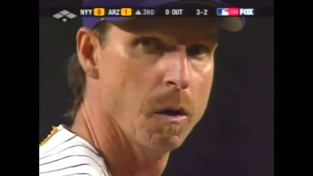 randy johnson dominates 2001 wor