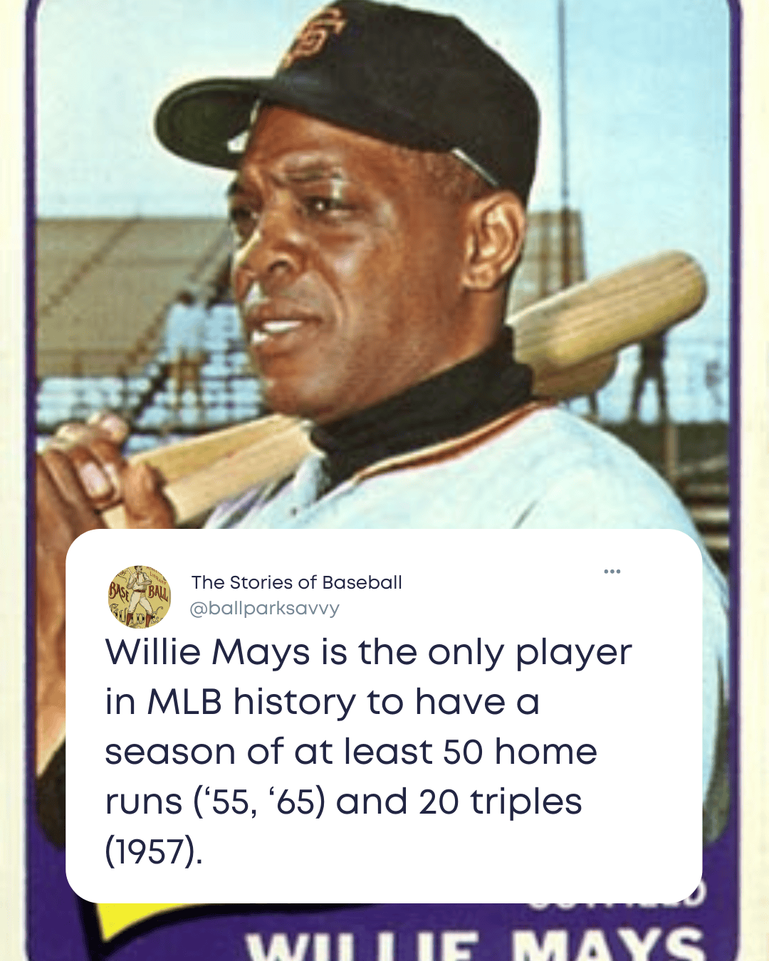 Meet the Catch, the Swing, the Legend — Willie Mays 2 mays meme1