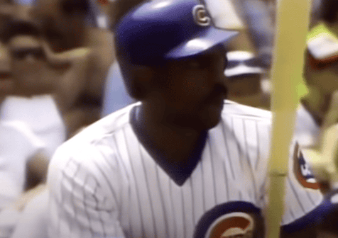 Image of Andre Dawson, showcasing his skills as a legendary centerfielder.