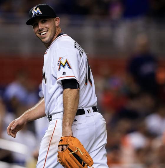 A portrait of José Fernández, a talented Cuban baseball player, showcasing his passion for the game.