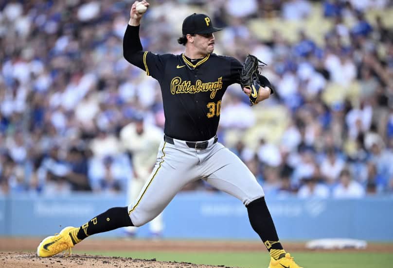 The 10 Pitchers You Pray You Never Face in Game 7 8 Paul Skenes in action, showcasing his skills as a potential 2025 MVP.