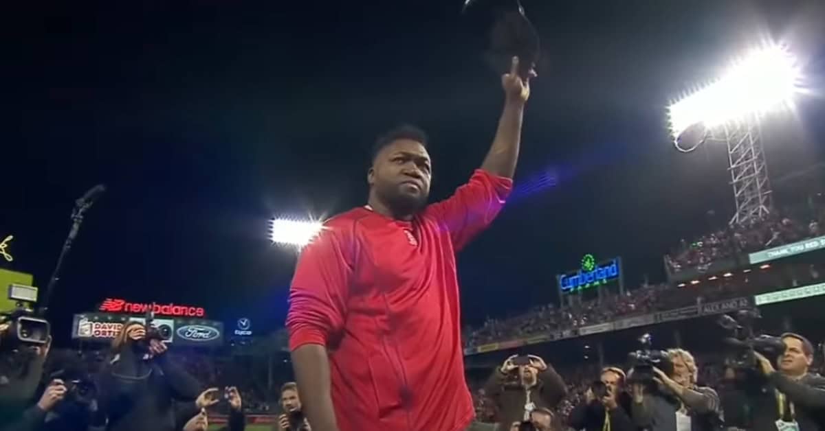 Baseball's Most Emotional Goodbyes, From Gehrig to Jeter 7 David Ortiz in action during a crucial playoff game, showcasing his clutch performance.