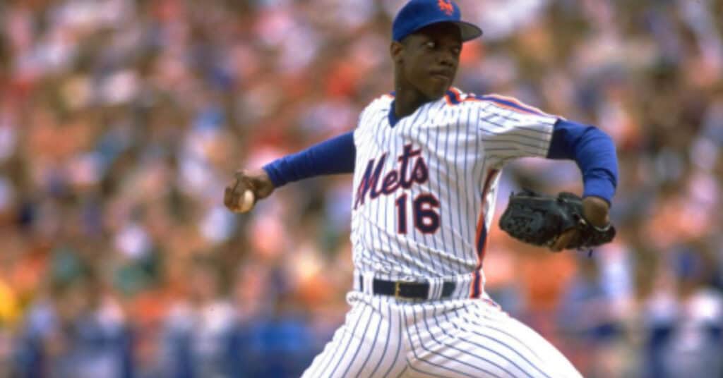 Image of Dwight Gooden showcasing his best career start in MLB history.