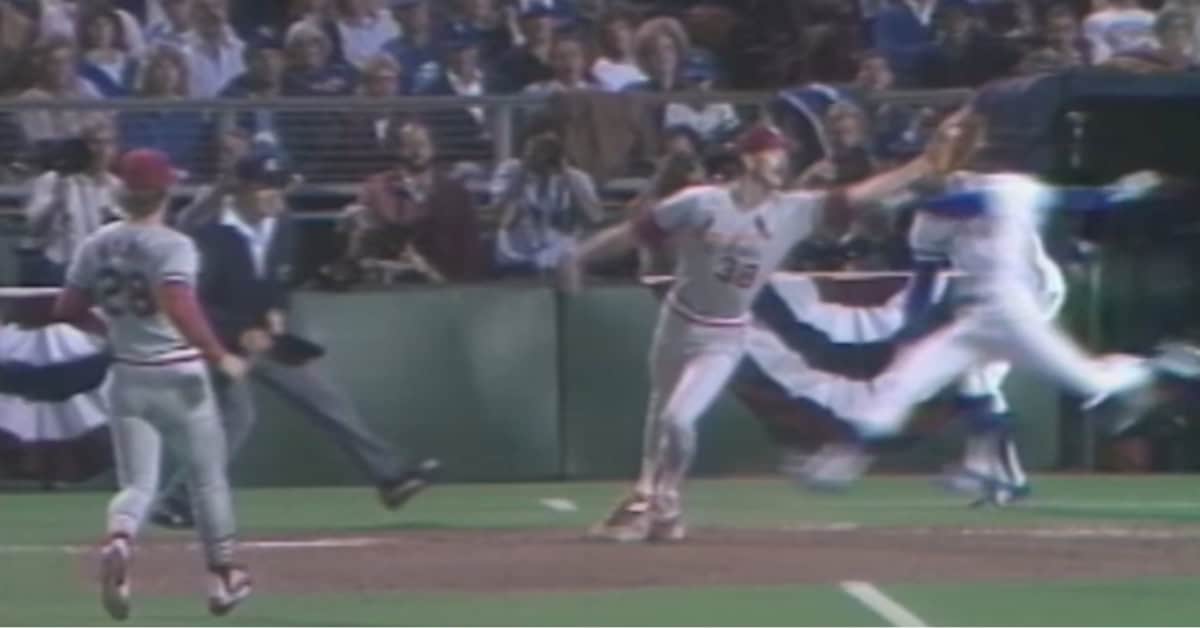 12 Moments That Almost Bent Baseball's Arc 9 Jorge Orta's controversial call by umpire Don Denkinger during the 1985 World Series.