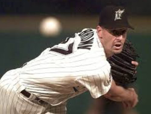 These '90s Pitching Lines Look Like Typos Today 9 Kevin Brown pitching during his time with the Florida Marlins, a World Series Champion.