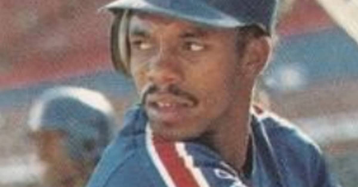 The 20 Center Fielders Who Ran the Show During the MTV Era 12 Oddibe McDowell in action, showcasing his skills as a top 1980s centerfielder.