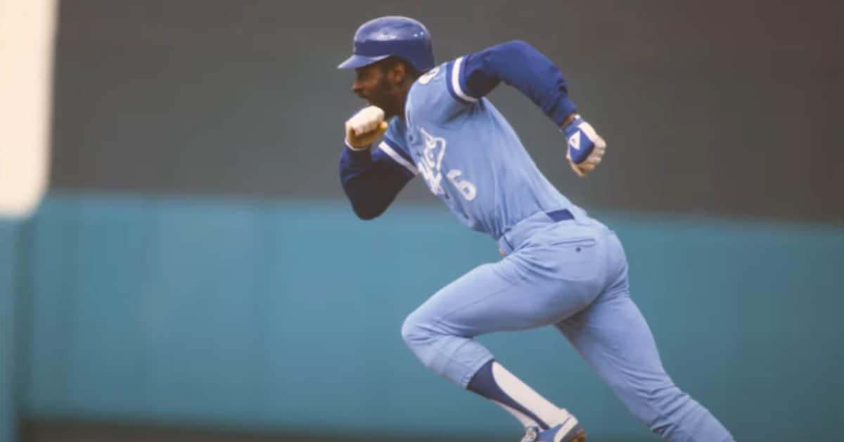Pure Smoke: The Fastest Baserunners MLB Has Ever Seen 8 Willie Wilson showcasing his iconic speed during a game, representing baseball's overlooked stars.