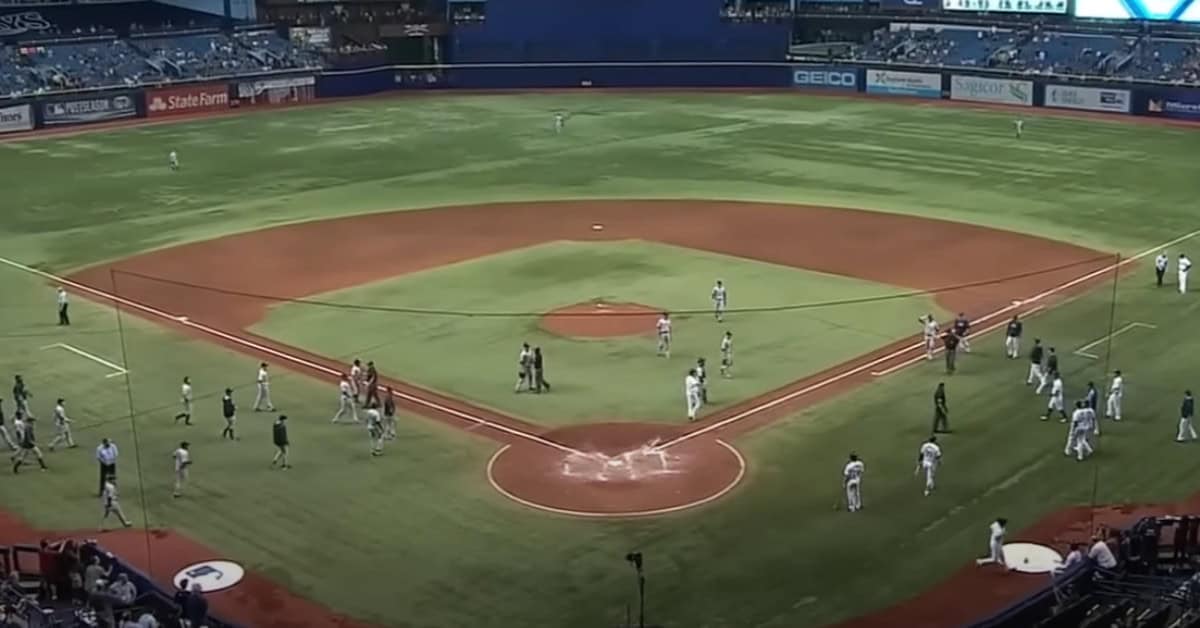 Yankees Rays Benches Clear