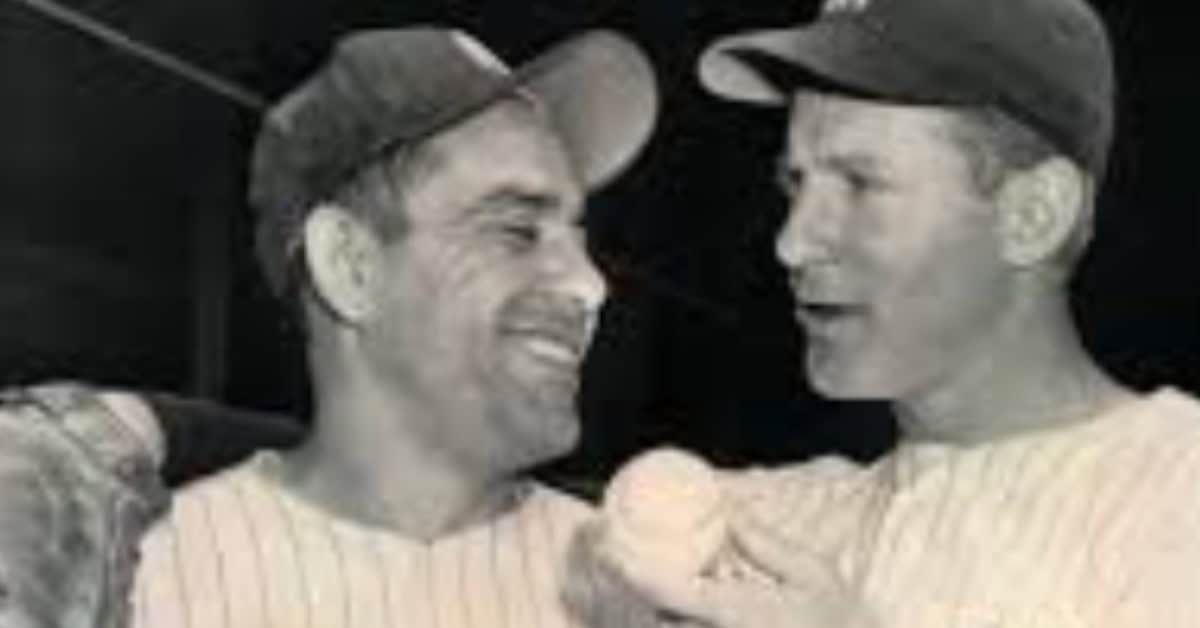 Yogi Berra and Whitey Ford, key players in the Yankees' legendary success.