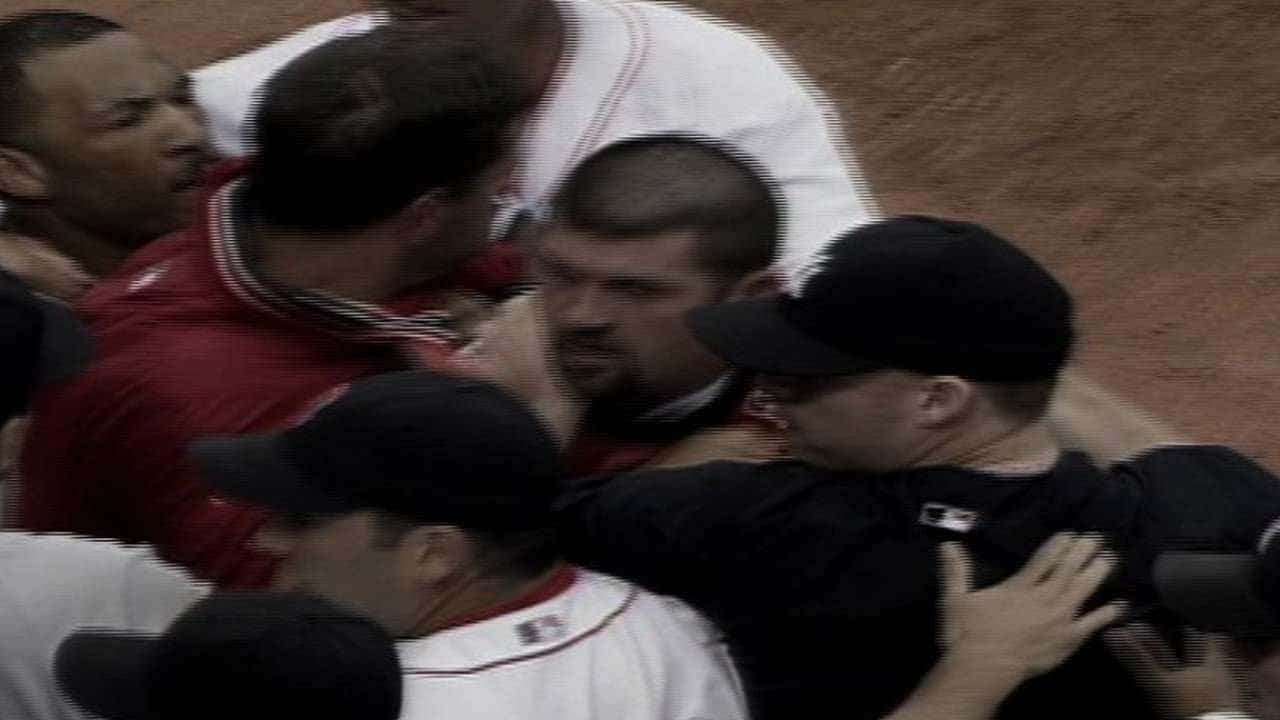 Yankees–Red Sox Has Never Actually Been Old 6 Alex Rodriguez and Jason Varitek clash during the iconic Yankees-Red Sox rivalry.