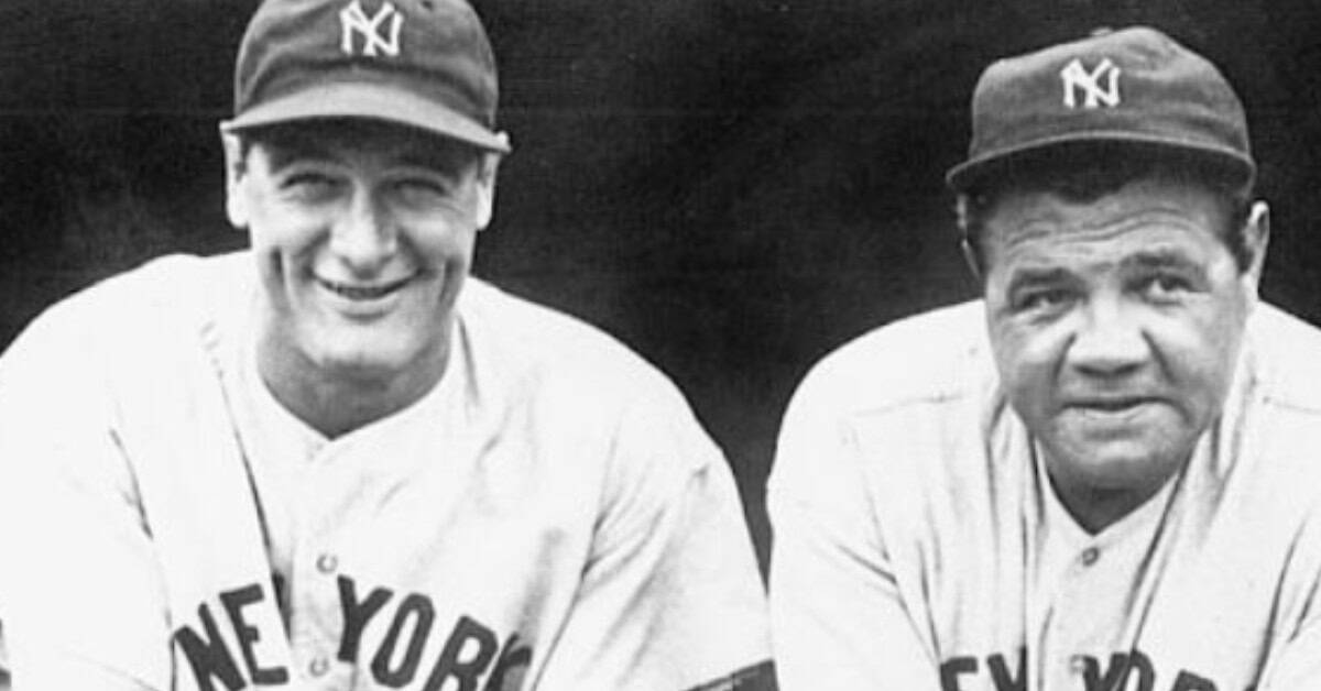 Babe Ruth and Lou Gehrig, iconic MLB players who transformed baseball together.