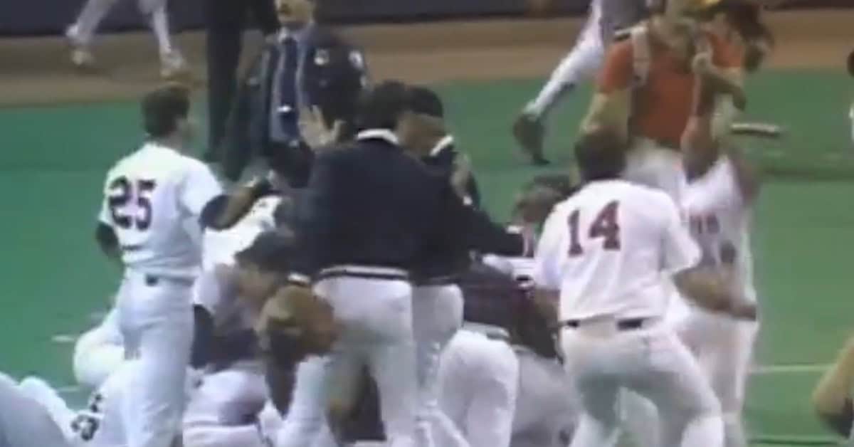 Lucky Champions: The 10 MLB Title Teams That Caught Every Break 7 1987 Twins WS Celebration