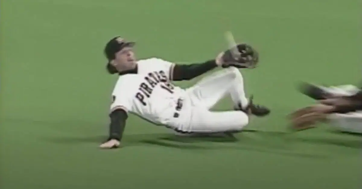 Gold Gloves, Silver Sluggers, No Cooperstown: The Overlooked Pirates 9 Andy Van Slyke makes a spectacular sliding catch in the 1991 NLCS.