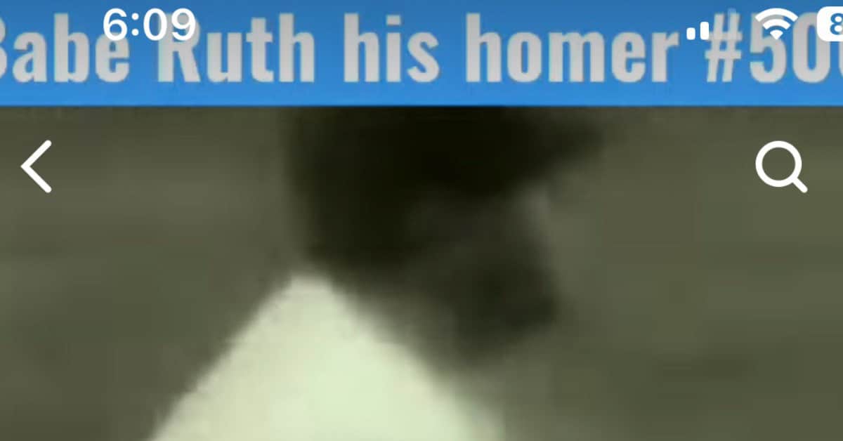 Babe Ruth Moments That Still Don't Feel Real 8 Babe Ruth Homer No 500