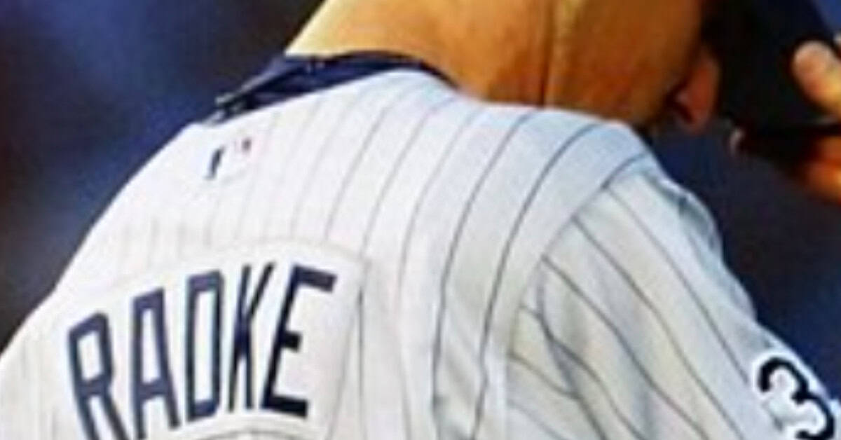 Image of Brad Radke, a skilled pitcher, highlighting his remarkable control in baseball.