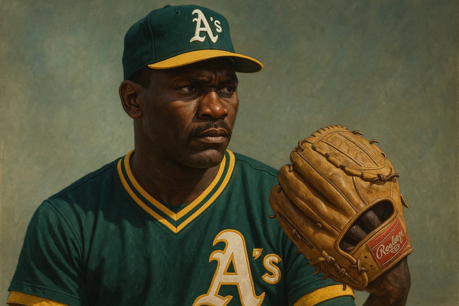 The Split-Finger's Golden Age: 20 Pitchers Who Made Hitters Look Foolish 10 Portrait of Dave Stewart, a legendary A's player, featured in "The Greatest A's Never Enshrined."