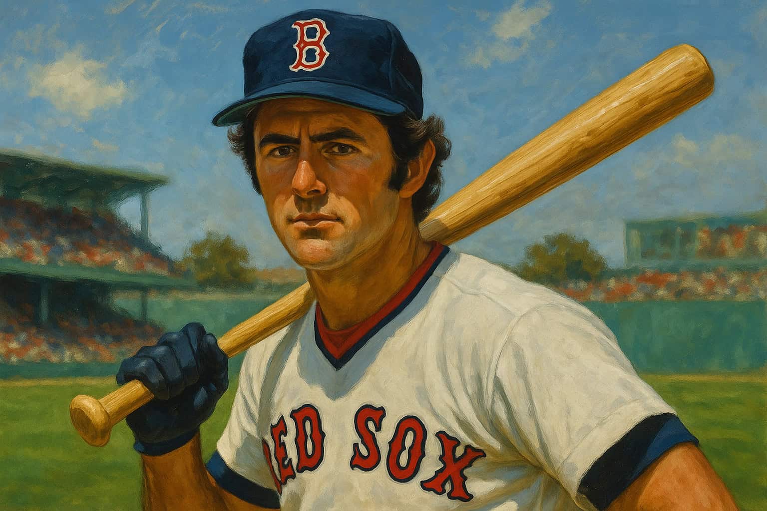 20 Red Sox Legends Fenway Never Forgot — Cooperstown Did 12 Fred Lynn Portrait