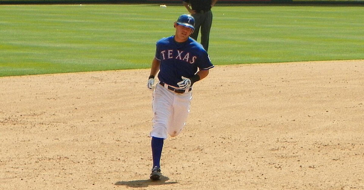 The Rangers Mount Rushmore Is Harder Than You Think 21 Ian Kinsler in action, representing his legacy as a Rangers legend.
