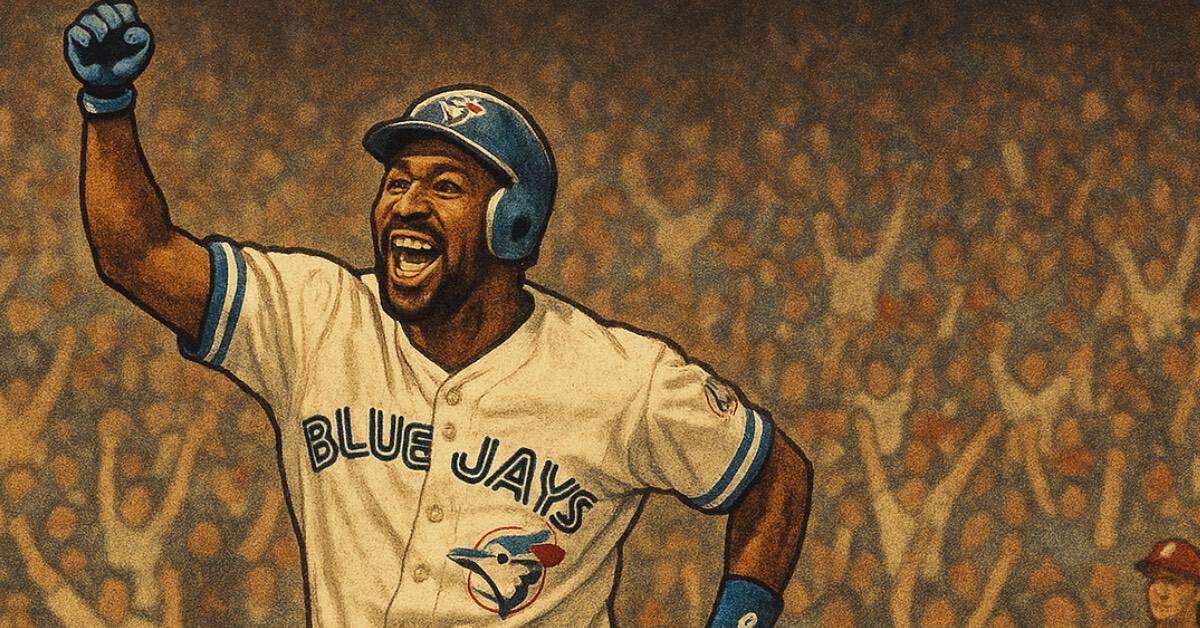 The Left Fielders Who Owned the '80s 7 Joe Carter celebrates his game-winning home run in the 1993 World Series.