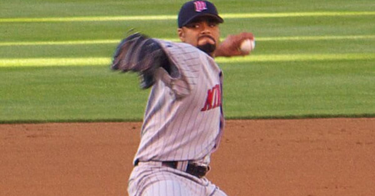 25 Minnesota Twins Worth Remembering 17 Johan Santana delivering a signature changeup, showcasing his talent in the Twins' history.