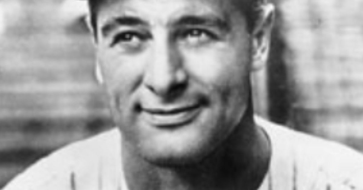 Game 7, Two Outs, Full Count — Please, Not These 10 Hitters 7 Iconic image of Lou Gehrig, showcasing his greatness in World Series history.