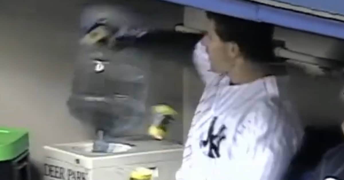 Pine Tar, Kicked Dirt, Pure Rage: Dugout Meltdowns We Still Love 5 Paul ONeill Water Cooler