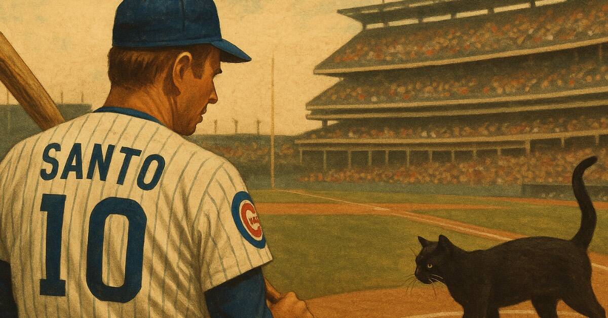 Ron Santo in action, showcasing his talent as a 1960s baseball player and Cubs icon.