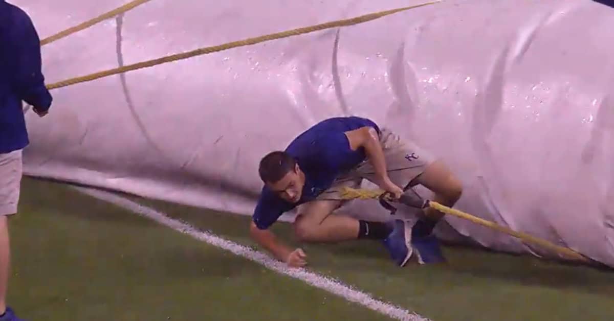 Rain Delays Gone Wild: Mud, Mascots, and Pure Chaos 10 Royals Grounds Crew Tumble