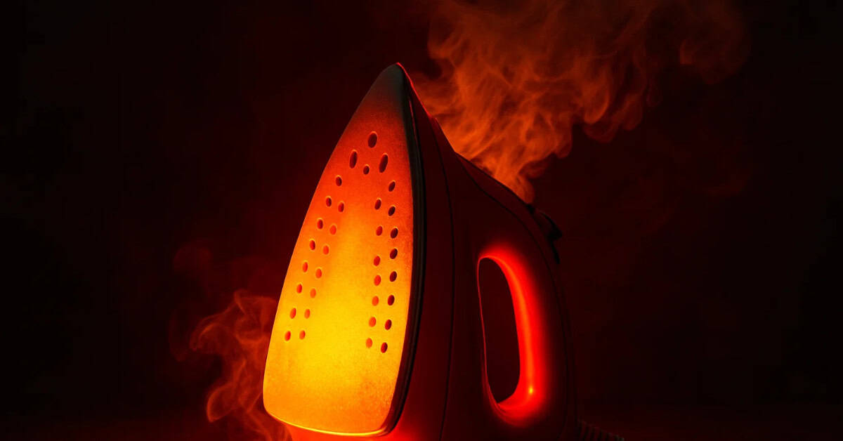 21 MLB Injuries Too Bizarre to Make Up 17 A clothes iron glowing hot in red with steam.