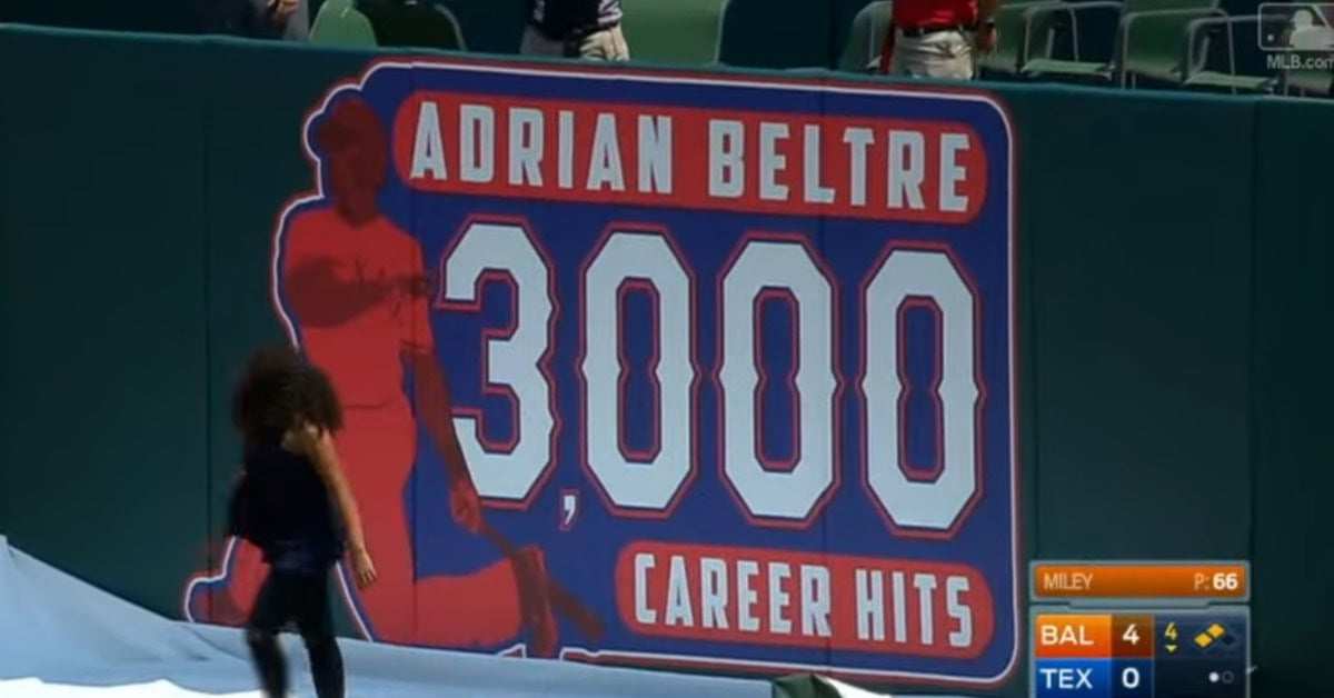 10 Times Adrian Beltre Made a Third Baseman Look Like a Superhero 3 Adrian Beltre 3000 Hits