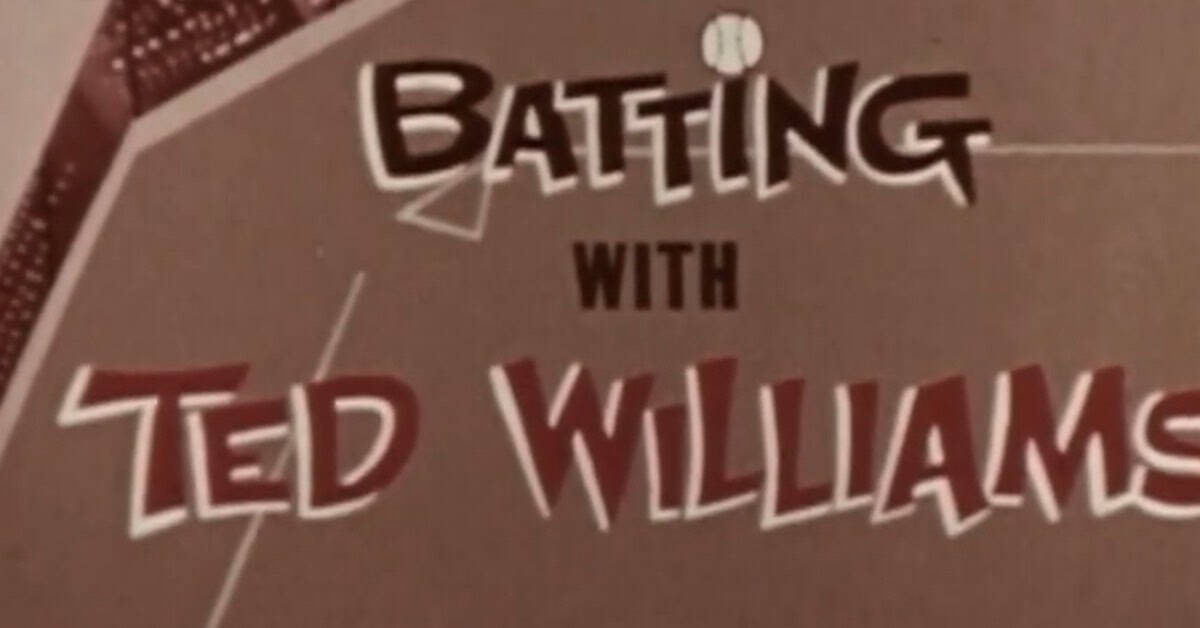 Ted Williams Hasn't Been Touched. Here's Why. 20 Batting With Ted Williams