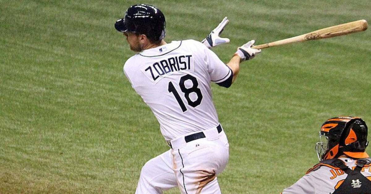 Image of Ben Zobrist, a versatile player and notable second baseman, featured in "Pivot Men".