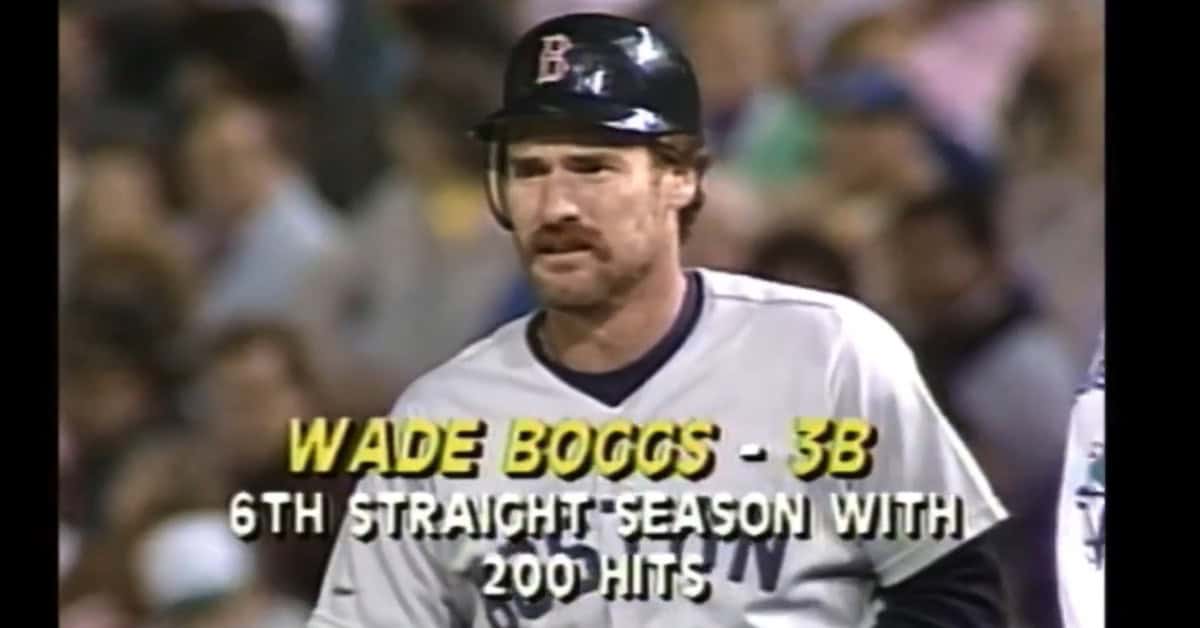 Wade Boggs at the Plate Was Something Else Entirely 7 Boggs 200 hits