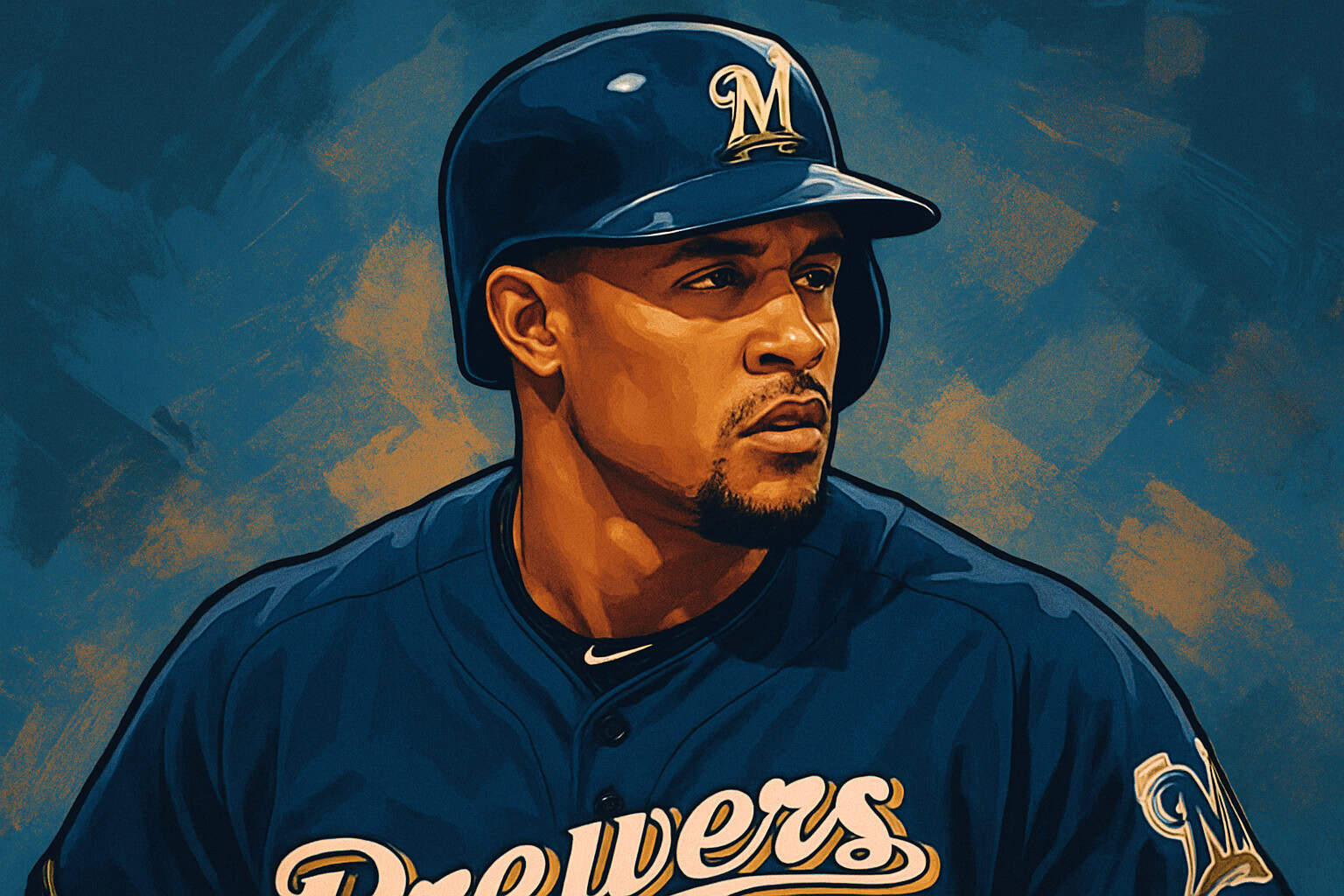 The Brewers Wallbangers Cooperstown Keeps Forgetting 21 Carlos Gomez Portrait
