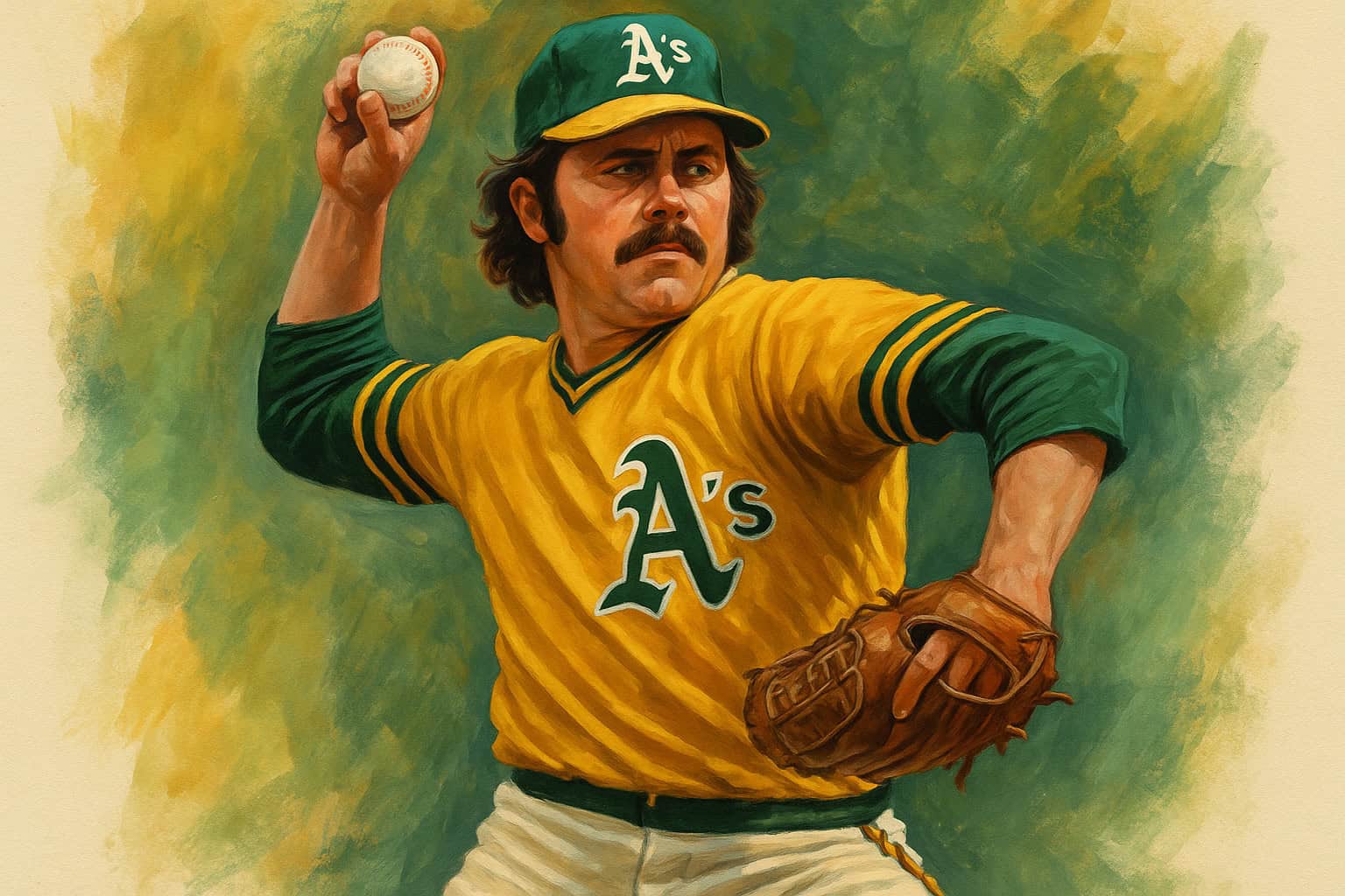 Meet the Pitchers Who Treated the All-Star Game Like a Personal Showcase 3 Image of Catfish Hunter showcasing his pitching prowess during the Oakland A's era.